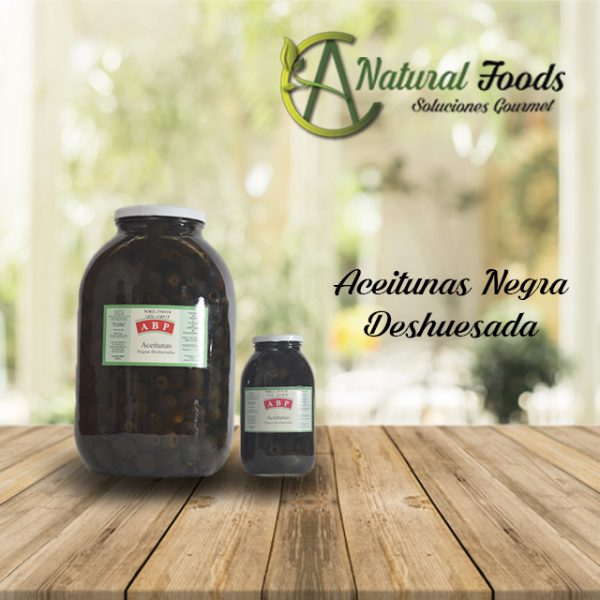 aceituna negra deshuesada