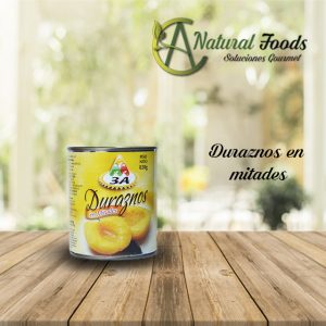 duraznos en mitades