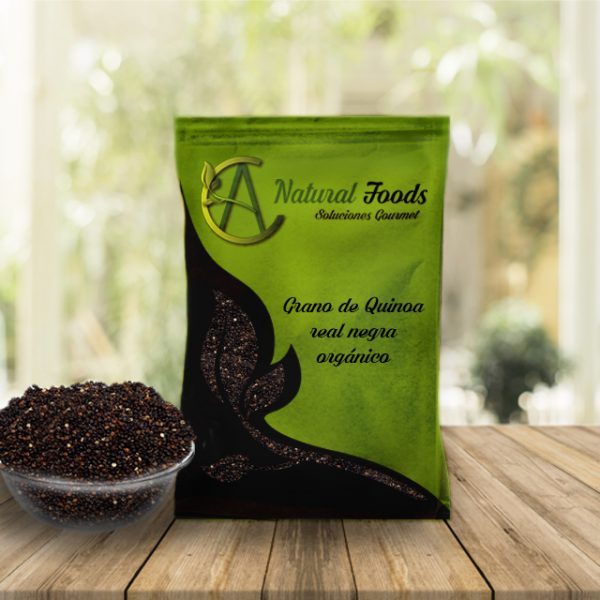 grano de quinoa real negra orgánica