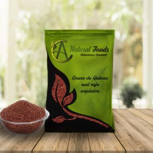 grano de quinoa real roja orgánica